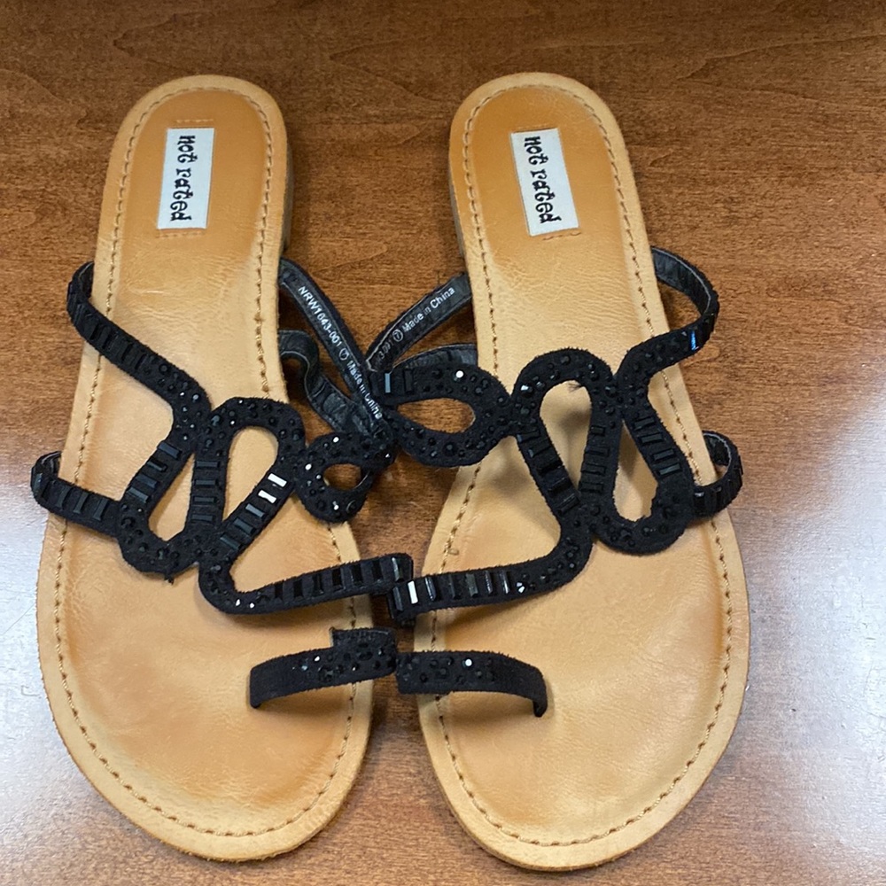 Black sequins sandal - Picture 4 of 5